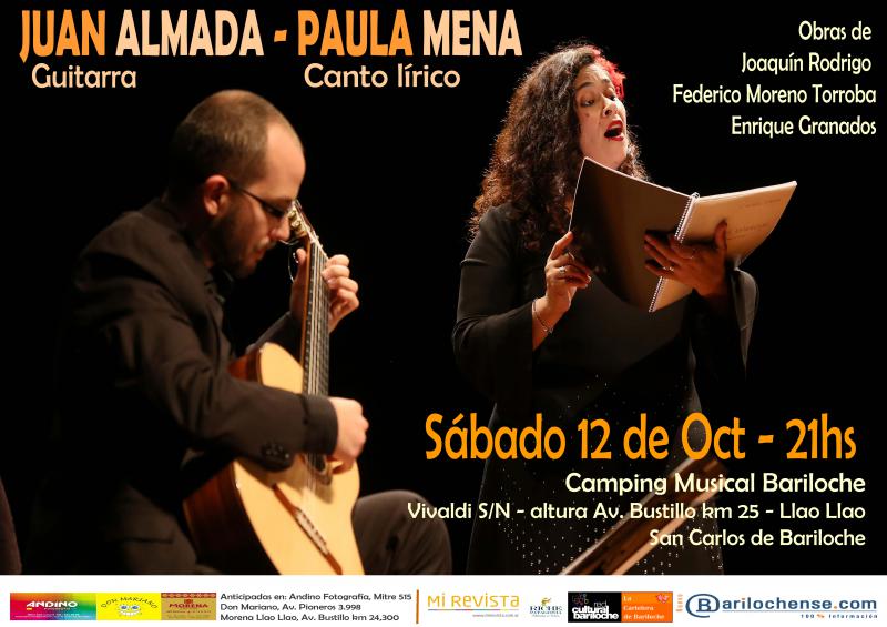 CONCIERTO SUSPENDIDO: Paula Mena (canto l&iacute;rico) y Juan Almada (guitarra cl&aacute;sica)
