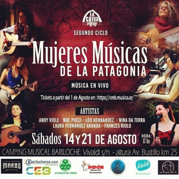 Mujeres M&uacute;sicas de la Patagonia en concierto: Noe Pucci // Andy Viola y Frances Riolo