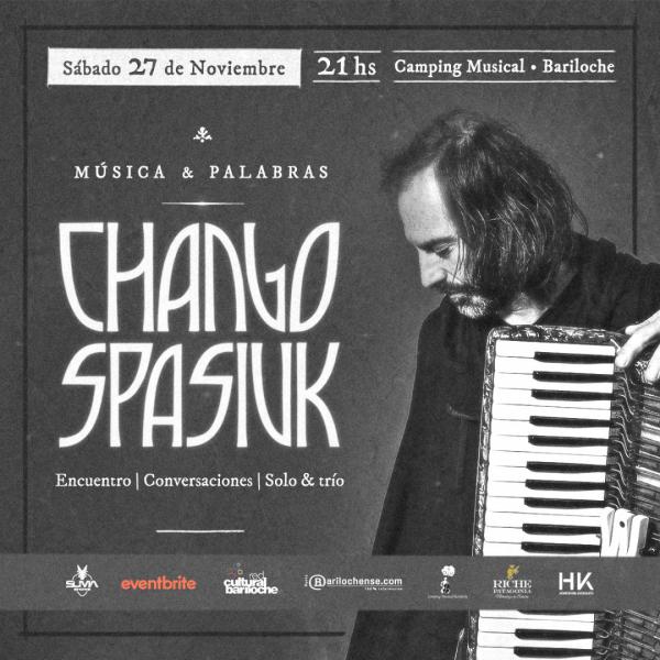 Chango Spasiuk: Encuentro - Conversaciones - Solo & Tr&iacute;o junto a Marcos Villalba, Guitarra y Percusi&oacute;n y Mat&iacute;as Martino, Piano