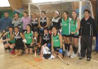 El club Los Pehuenes recibio al equipo de hockey pampeano Pico futball club.