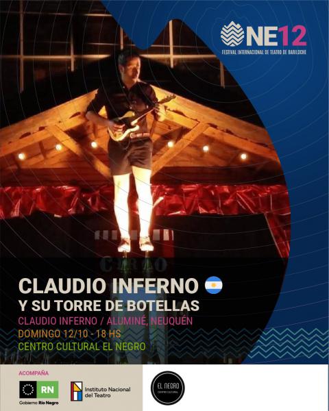 Claudio Inferno y su torre de botellas