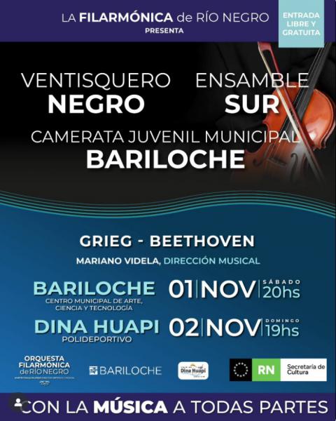 VENTISQUERO NEGRO: GRIEG - BEETHOVEN DIRIGIDA POR MARIANO VIDELA,