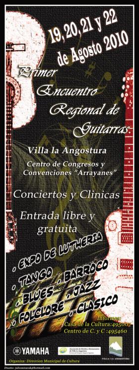 Primer encuentro regional de guitarras en Villa la Angostura