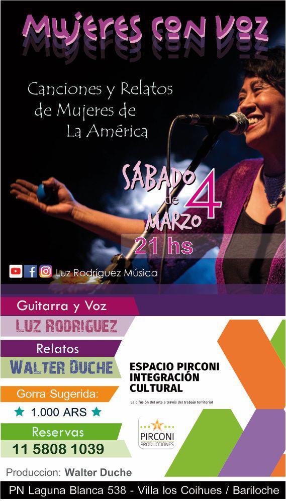 Luz Rodr&iacute;guez con &#147;Canciones y relatos de mujeres de La Am&eacute;rica&#148;