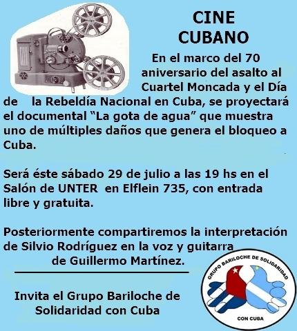 Proyecci&oacute;n de documental cubano: &#147;La gota de agua&#148; 