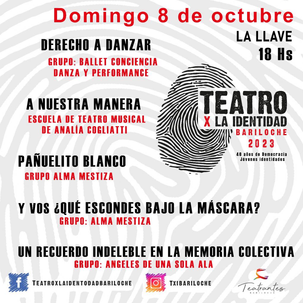 Teatro por la Identidad - Domingo 8 de Octubre.