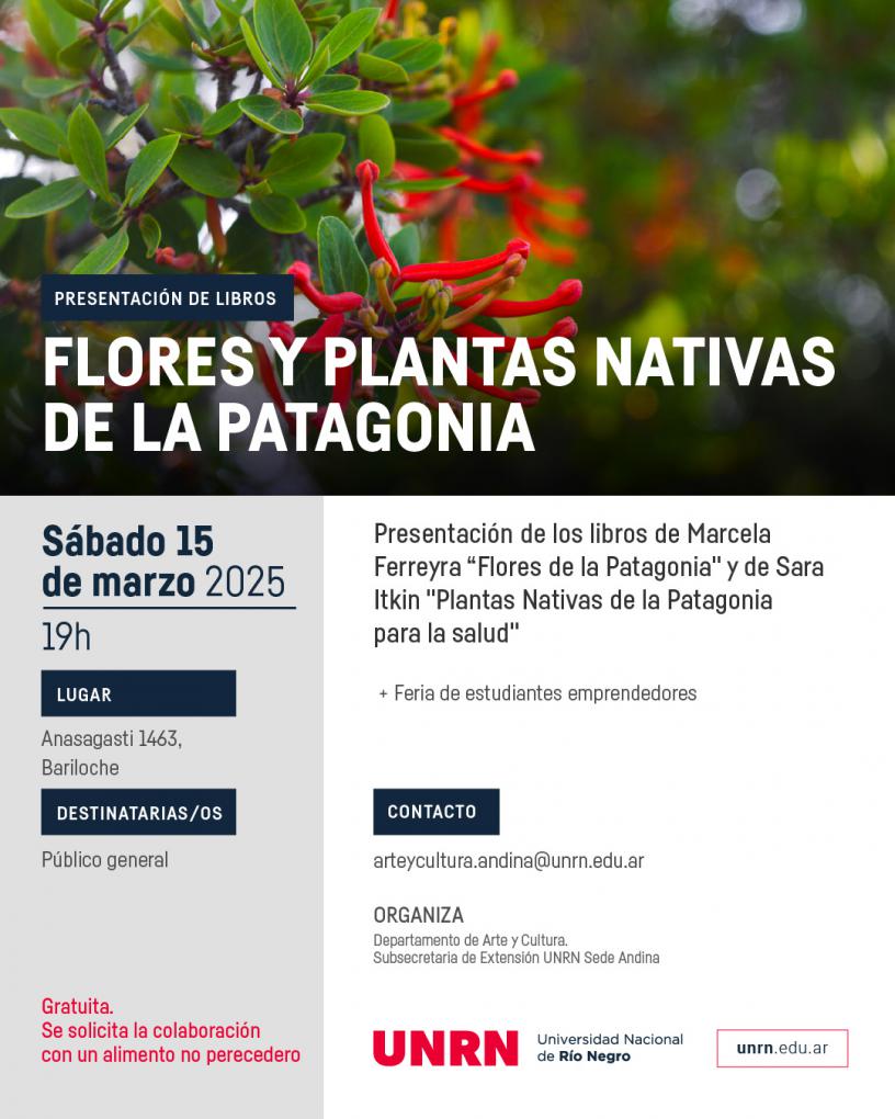  PRESENTACI&Oacute;N DE LIBROS FLORES Y PLANTAS NATIVAS DE LA PATAGONIA