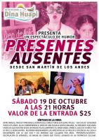 Presentes Ausentes se presenta en Dina Huapi   