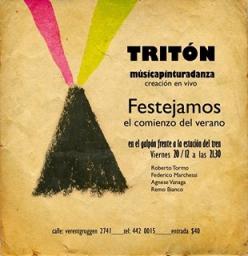 TRIT&Oacute;N - Festejamos el comienzo de verano con Una noche de m&uacute;sica, pintura y danza