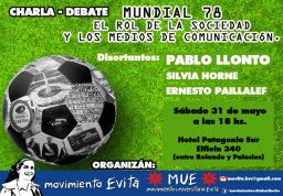 Charla Debate: Mundial 78, el rol de la sociedad y los medios de comunicaci&oacute;n