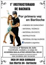 1&ordm; CURSO : INSTRUCTORADO DE BACHATA 2014 !!BARILOCHE