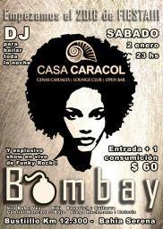 Sabado de Fiesta en Casa Caracol con Bombay en vivo