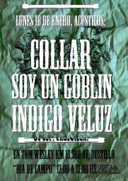  DIA DE CAMPO EN TOM WESLEY - Ac&uacute;sticos Indigo Veluz + Soy un Goblin + CollaR - Prisma 2016