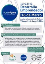 Punto Pyme y Fab Lab convocan a la Primera Jornada de Desarrollo Emprendedor 2016