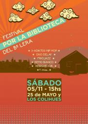 Festival de bandas, gratuito. A beneficio de la Biblioteca del Barrio Lera.