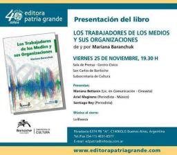 Presentan el libro Los trabajadores de los medios y sus organizaciones