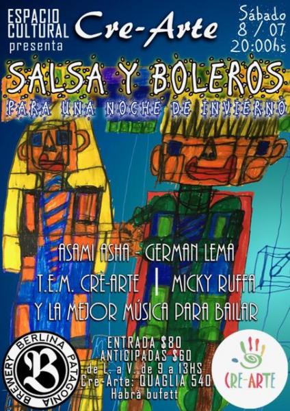 Salsa y Boleros para una noche de Invierno en Cre-Arte