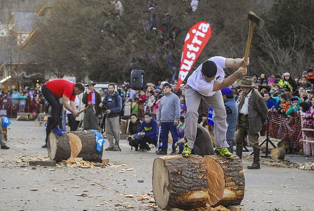 47&deg; Fiesta Nacional de la Nieve: Concurso de hacheros