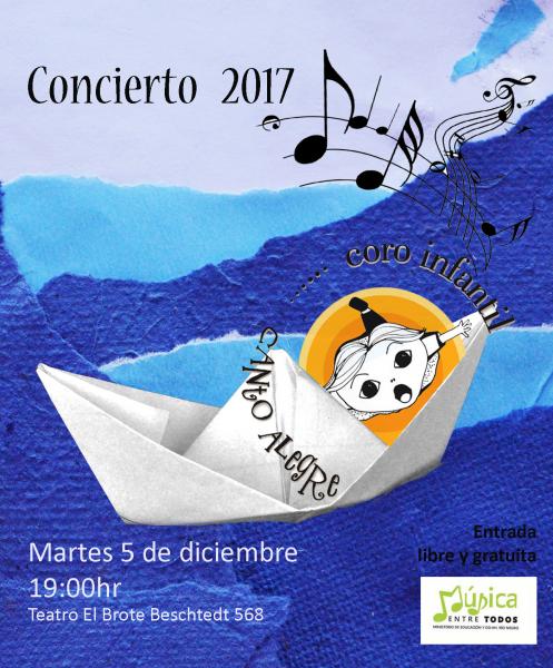 CONCIERTO de fin de a&ntilde;o  CORO INFANTIL CANTO ALEGRE