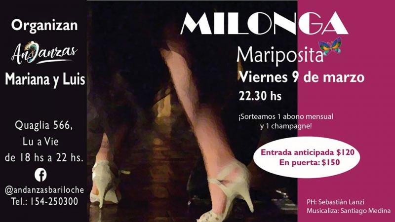 Milonga Mariposita con Mariana y Luis en Andanzas