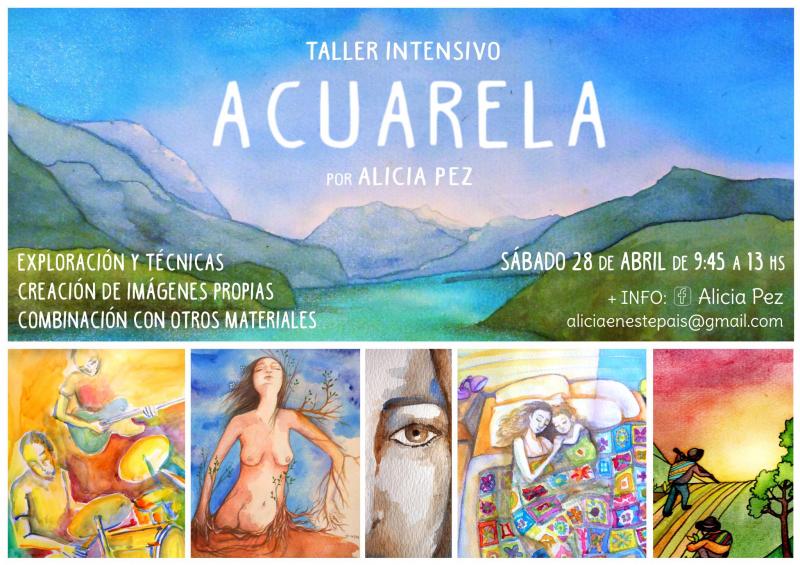 Taller Intensivo de ACUARELA por Alicia Pez