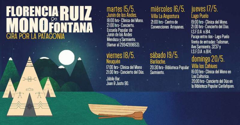 Florencia Ruiz y Mono Fontana  - Gira por la Patagonia