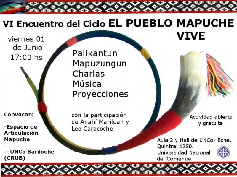 Ciclo El pueblo mapuche vive: sexto encuentro