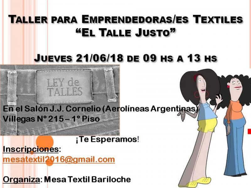 Taller para Emprendedores/as textiles El Talle Justo