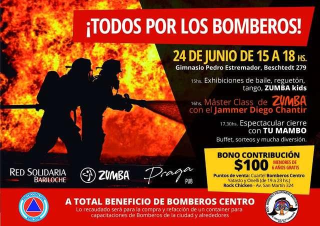 Una tarde de domingo a puro baile y diversi&oacute;n para colaborar con los bomberos