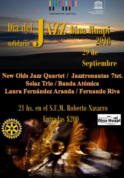 Dia del Jazz solidario Dina Huapi 2018