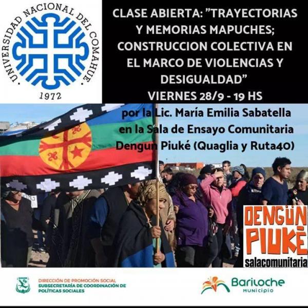 Clase abierta: 'Trayectorias y memorias mapuches; construcci&oacute;n colectiva en el marco de violencias y desigualdad'