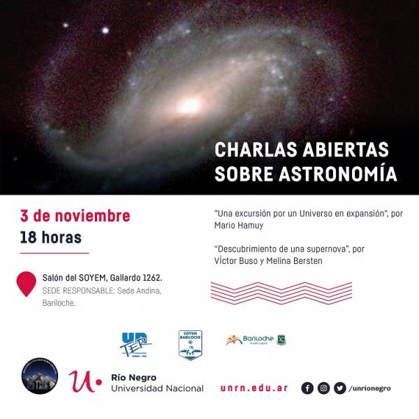 Charlas de astronom&iacute;a abiertas a la comunidad