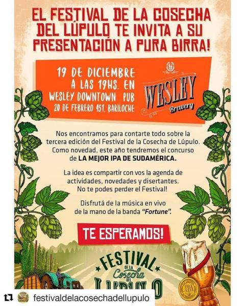 Presentaci&oacute;n del FESTIVAL DE LA COSECHA DEL LUPULO