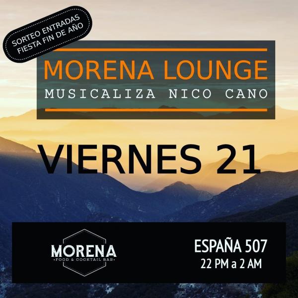 &iexcl;Hoy en Morena Lounge Dj Nico Cano + Sorteo Entradas Fiesta Fin de A&ntilde;o en el Cerro Catedral!