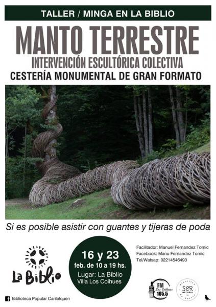 Manto Terrestre: intervencion escultorica colectiva