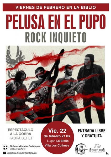 Pelusa en el Pupo: rock inquieto