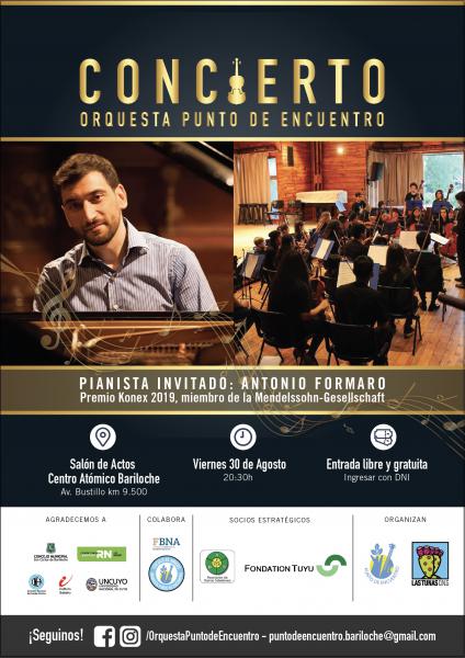 Concierto Orquesta Punto de Encuentro junto al pianista Antonio Formaro