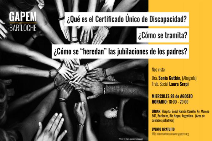 GAPEM invita a charla sobre Certificado &Uacute;nico de Discapacidad