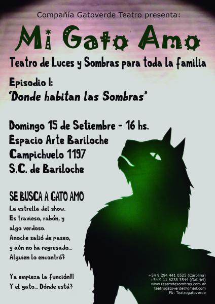 Obra de teatro de sombras para todo p&uacute;blico Mi Gato Amo