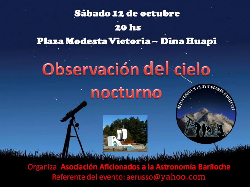 Observaci&oacute;n del cielo nocturno