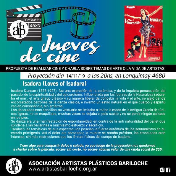 Jueves de cine en la AAPB: 'Isadora'