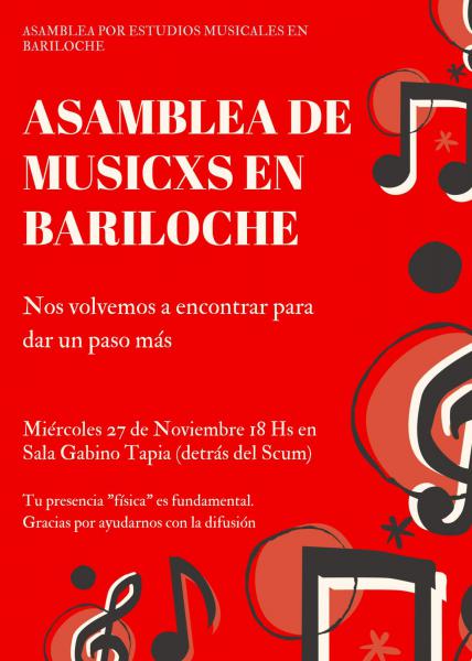 Asamblea de M&uacute;sicxs en Bariloche