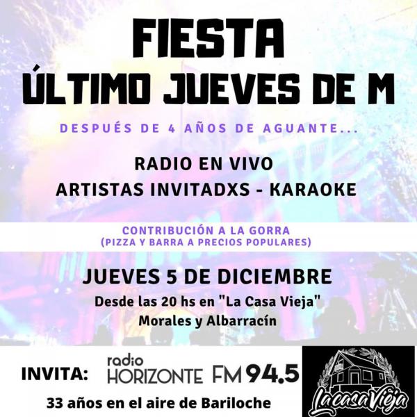 Yo te Avis&eacute; - Fiesta &Uacute;ltimo jueves de M