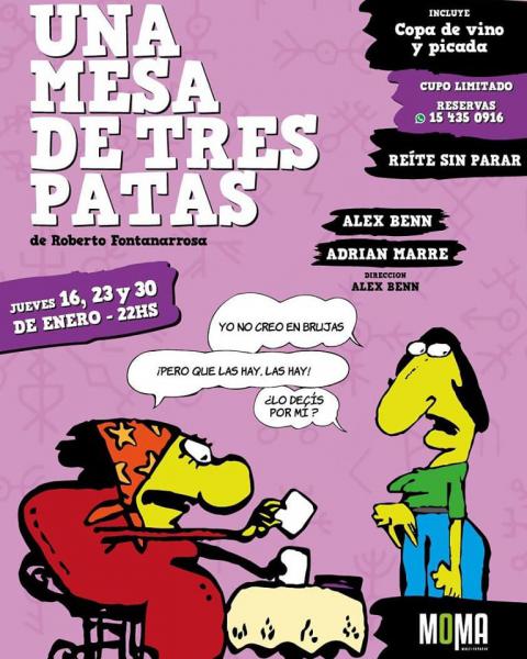 Teatro: 'Una mesa de tres patas'