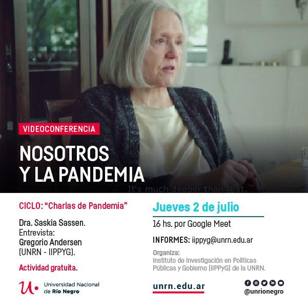 Nosotros y la Pandemia: &#128073; Videoentrevista con la Dra. Saskia Sassen