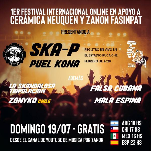 Festival Internacional online M&uacute;sica x Zan&oacute;n