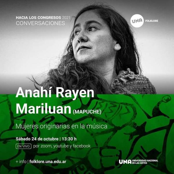 Anahi Rayen Mariluan Mujeres originarias en la m&uacute;sica / Conversaciones