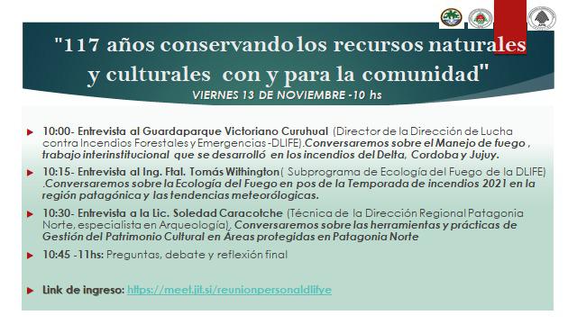 Charla 117 a&ntilde;os Conservando los Recursos Naturales y Culturales con y para la Comunidad