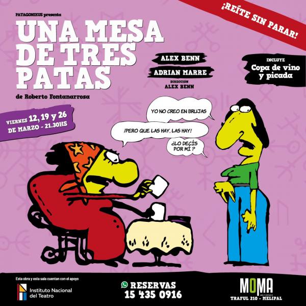 Teatro: Una mesa de tres patas