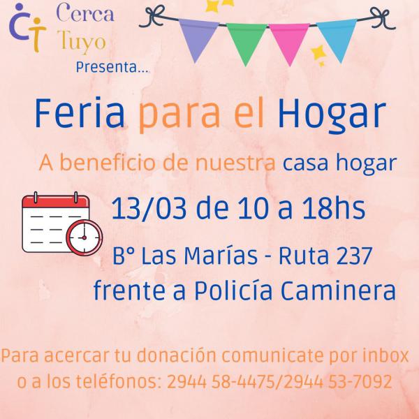 Este s&aacute;bado vuelve la feria a beneficio de la Casa de la Fundaci&oacute;n Cerca Tuyo